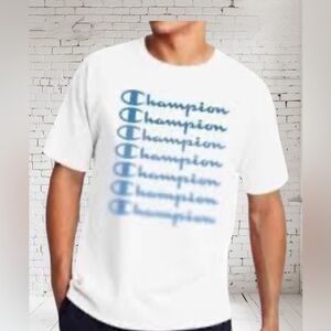 Champion Script Logo Tee L NWT | Iconic Branding Everyday Streetwear Style